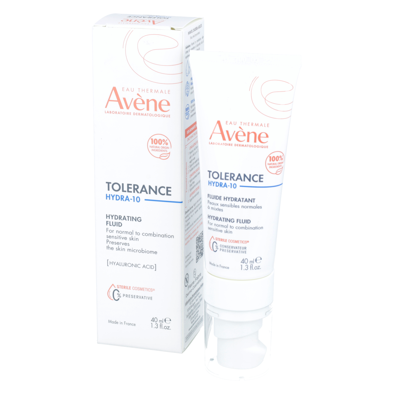 Avene eau thermal - tolerance hydra-10, fluid nawilżający, 40 ml