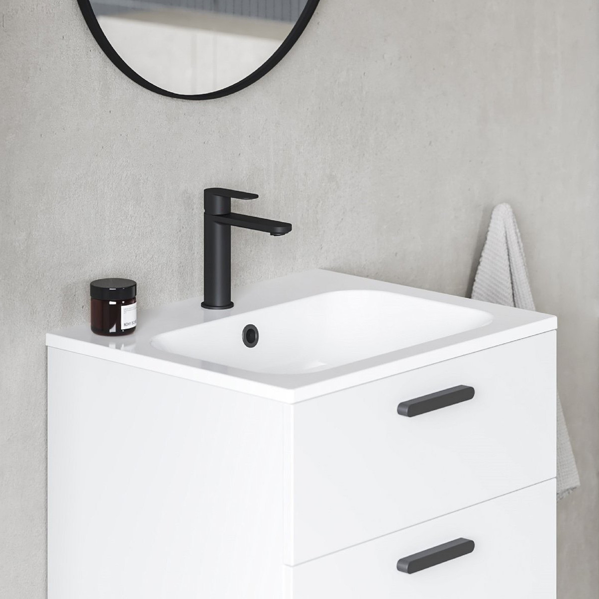 Ravak Chrome umywalka 70x49 cm prostokątna meblowa biała XJG01170001