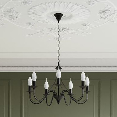 Sollux Lighting Minerwa lampa wisząca 7x40W czarna SL.0219