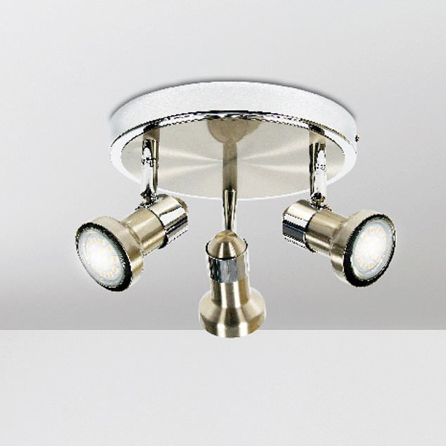 Candellux Arkon lampa podsufitowa 3x50W satyna nikiel/chrom 98-60051