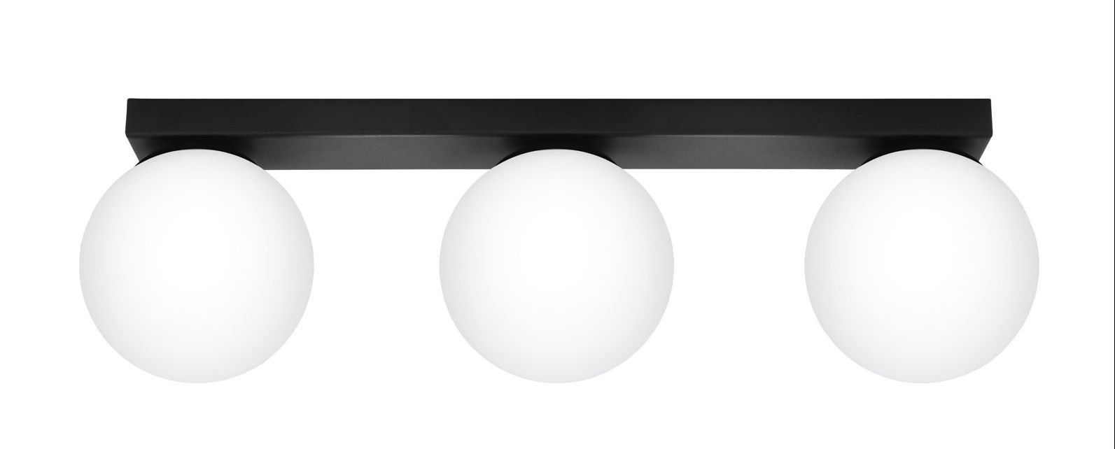 Sollux Lighting Yoli lampa podsufitowa 3x12 W czarna SL,1153