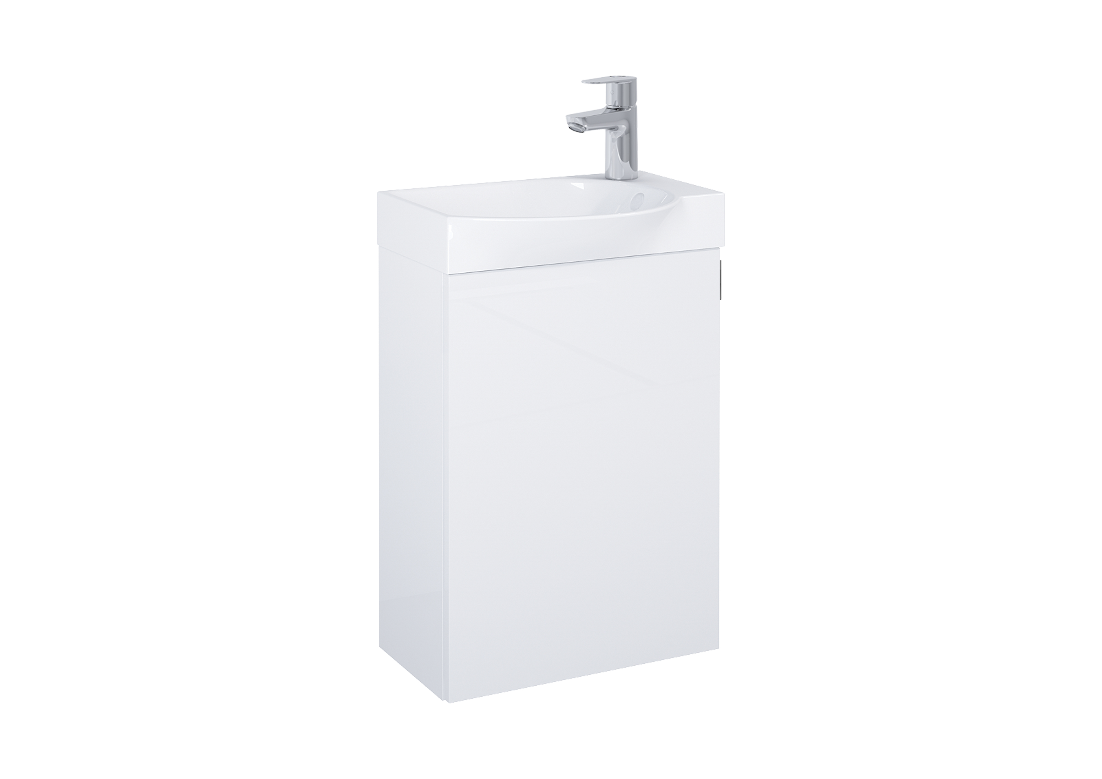 Roca Ravell umywalka z szafką 45,2 cm biały połysk A852448806 - Wysyłka w 24h