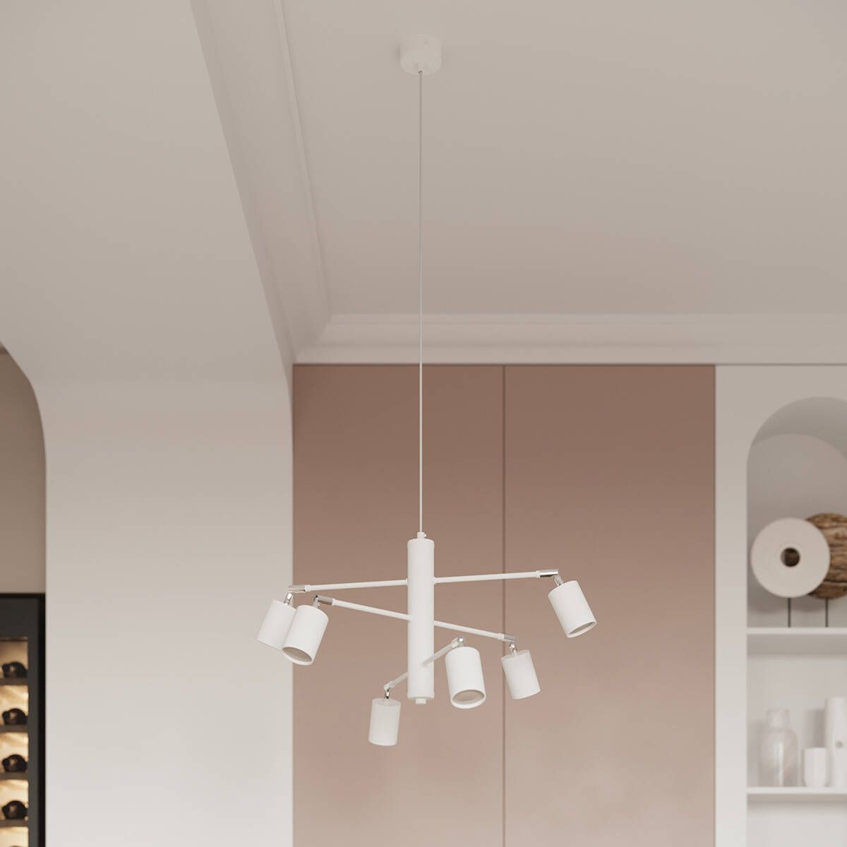 Sollux Lighting Lemmi lampa wisząca 6x10W biały SL.1206