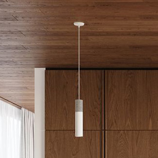 Sollux Lighting Borgio lampa wisząca 1x40W beton/biała SL.0647
