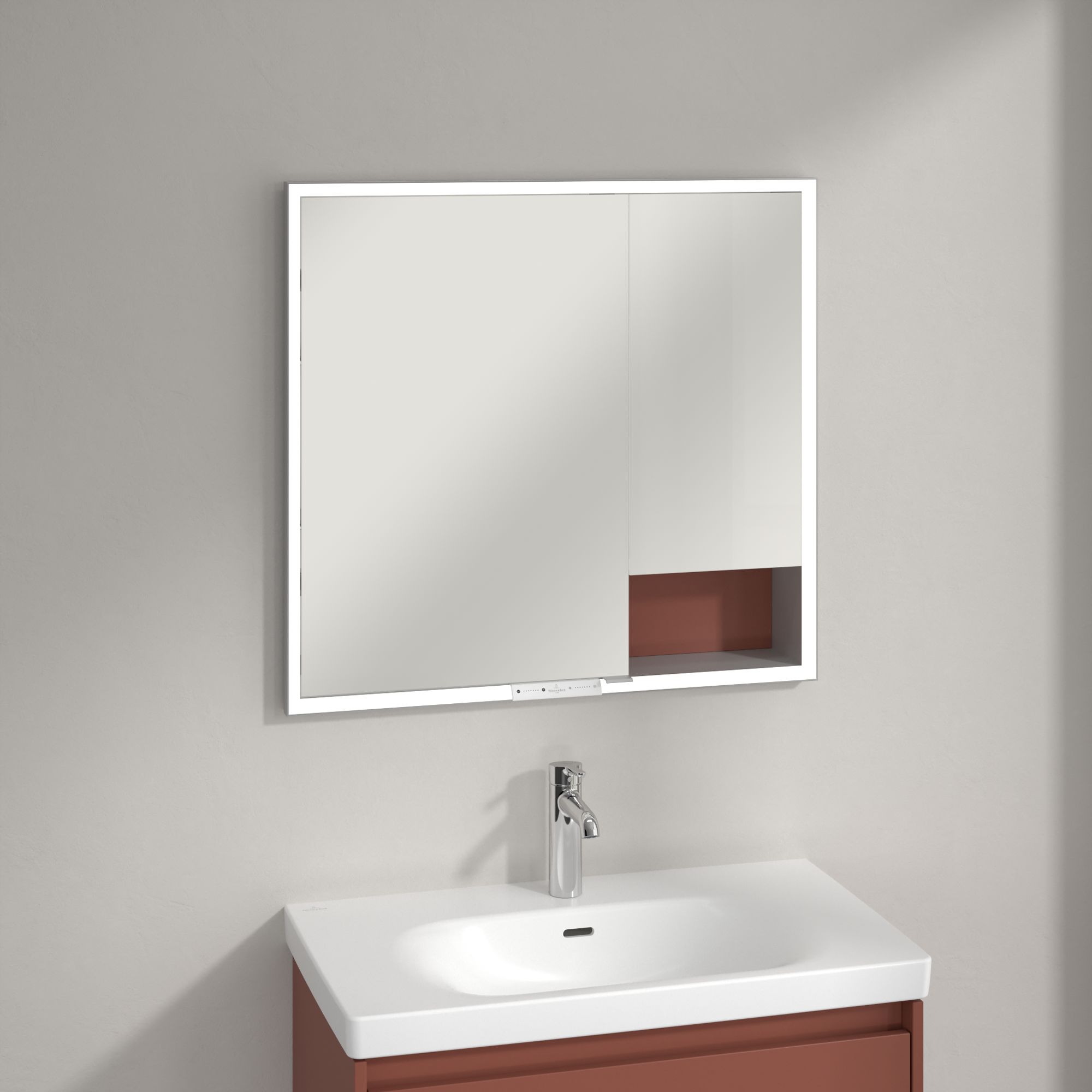 Villeroy & Boch My View+ szafka 80x16,8x75 cm Wine Red A48280AH