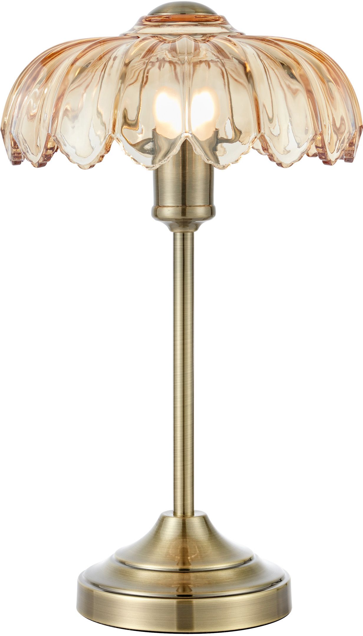 Markslöjd Kurage lampa stołowa 1x40 W antyczny mosiądz-bursztynowa 109180