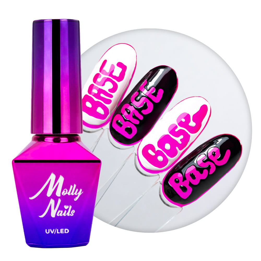Creative Flow Base - kreatywna baza do efektu topniejących miękkich liter wzorów Molly Nails HEMA/Di-HEMA free 10 g