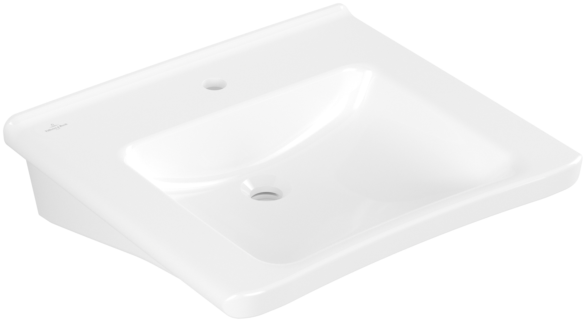 Darmowa Dostawa - Umywalka 60x55 cm prostokątna ścienna biała Villeroy & Boch ViCare 4A806101
