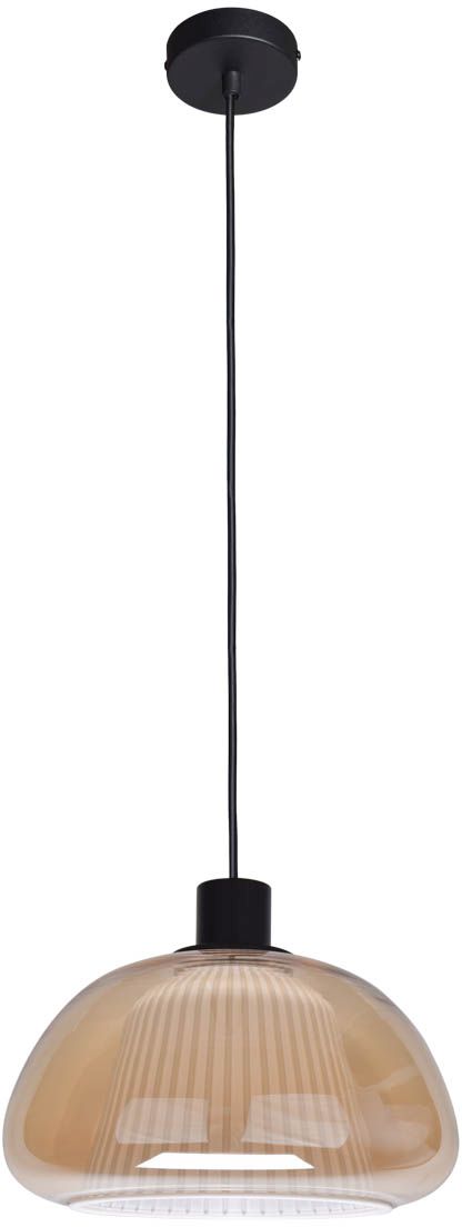 Darmowa Dostawa - Lampa wisząca 1x7 W bursztynowa Italux Apiro PND84638BKAMB