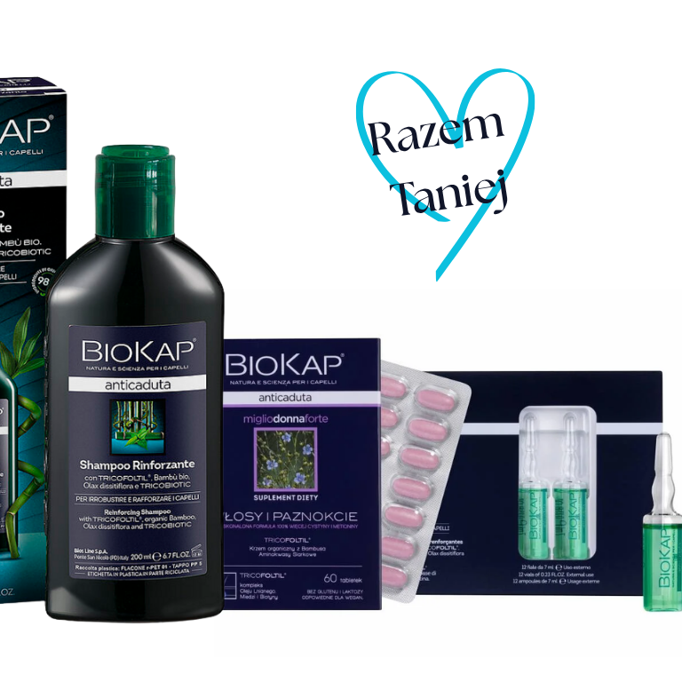 Zestaw do włosów wypadających VI (ampułki, szampon, tabletki dla kobiet)