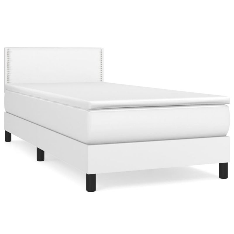 Łóżko kontynentalne WaszeMeble 100x200 cm białe WM-3141048 1 szt.