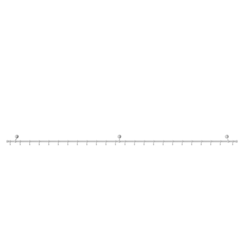 Karnisz pojedynczy GoodHome Anafi 19 mm 240 cm biały