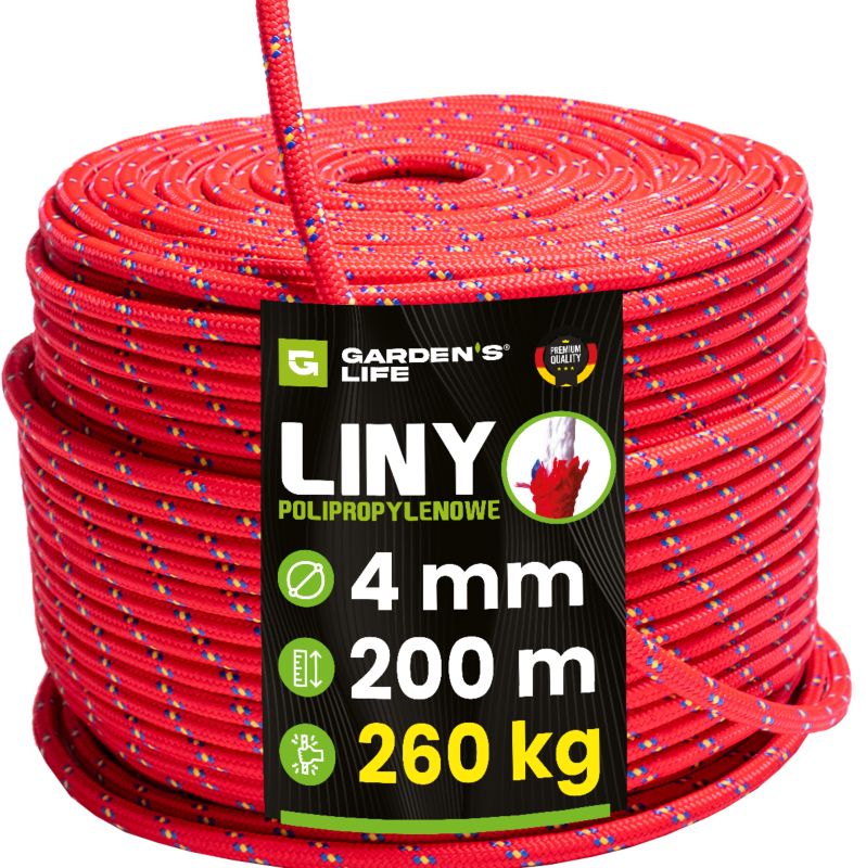 Lina Polipropylenowa Garden's Life 4mm 200m, 260 kg, 1 szt