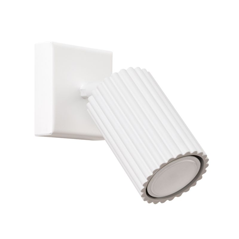Kinkiet ścienny Sollux Lighting Karbon biały do sypialni 1 x GU10 x IP20 wym: 8 x 16 x 8 cm - 1 szt.