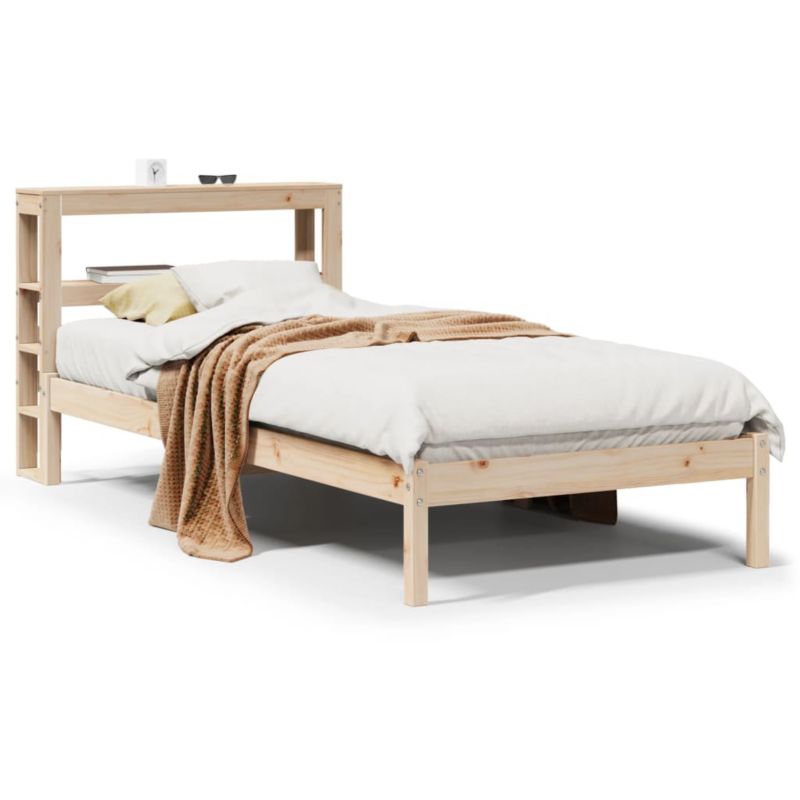 Rama łóżka WaszeMeble 90x200 cm Brązowy sosna WM-3305716 1 szt.