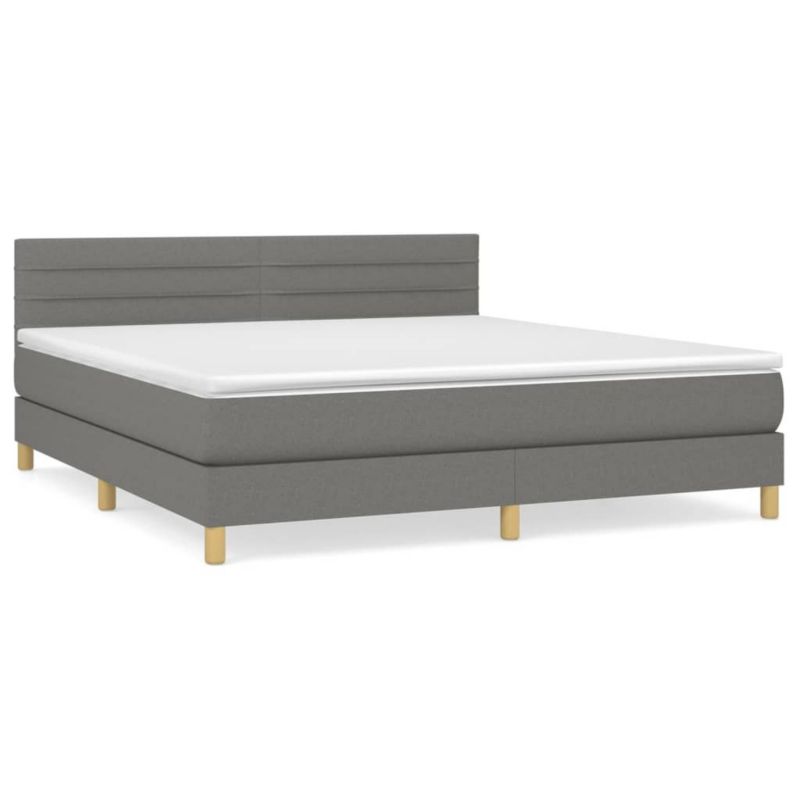 Łóżko kontynentalne WaszeMeble 180x200 cm ciemnoszara WM-3140714 1 szt.