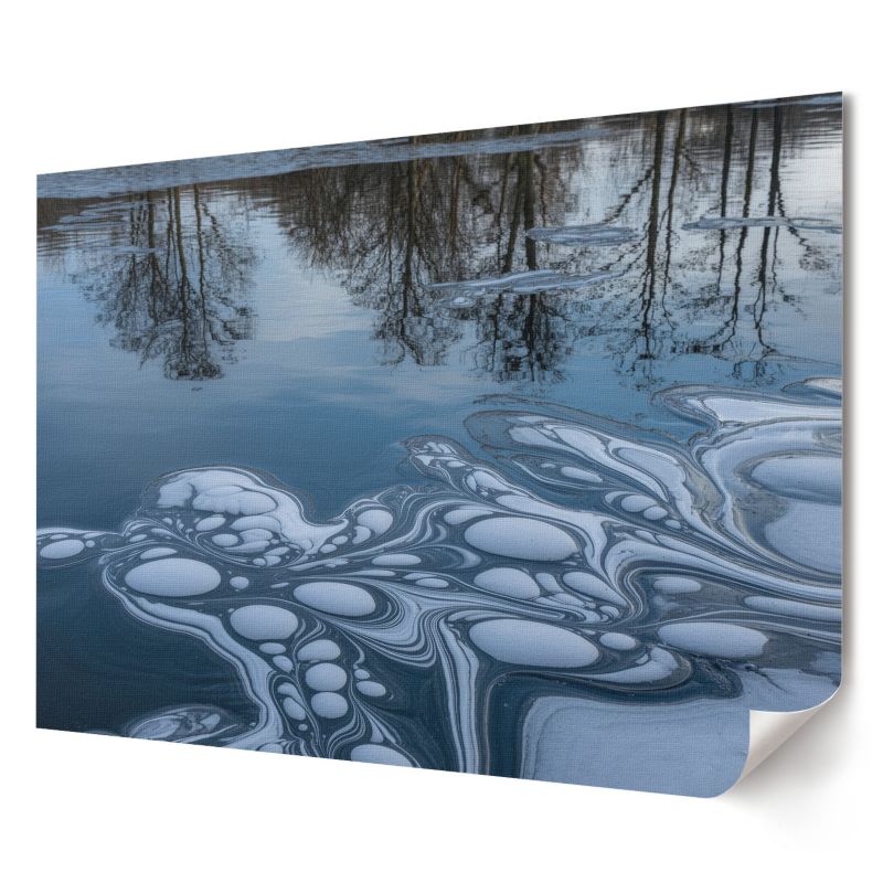 Plakat Wallfluent Format A3 Lodowa abstrakcja Artysta Wandal 1 szt.
