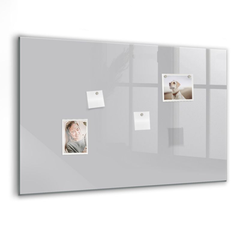 Foto tablica magnetyczna Wallfluent 90x60 cm Kolor jasny szary 1 szt.