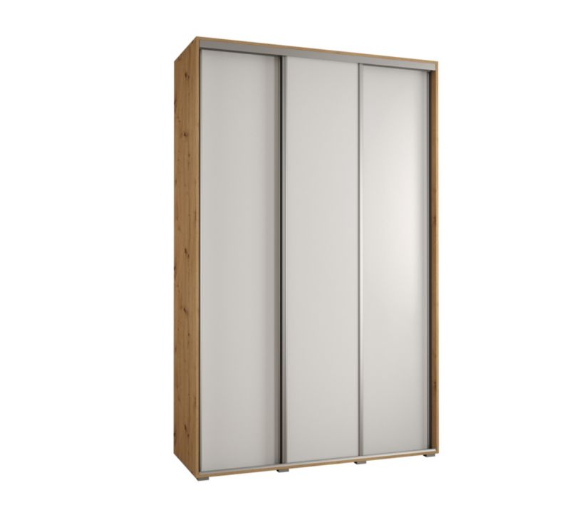 Szafa przesuwna Abiks DAVOS 1 wysoka szer.150cm artisan/biały/srebrny 1szt.
