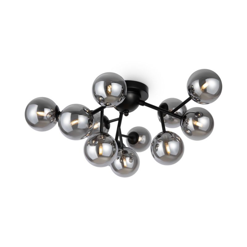 Lampa sufitowa wisząca Maytoni Dallas czarny matowa-czarna wym: 20 x 60 x 60 cm 12xG9 x 28W 1 szt.