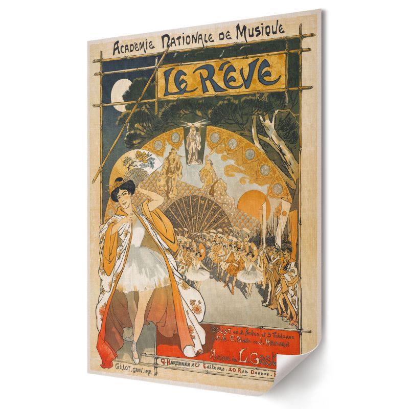 Plakat na płótnie Wallfluent Format A4 Sen Artysta Théophile Steinlen 1 szt.