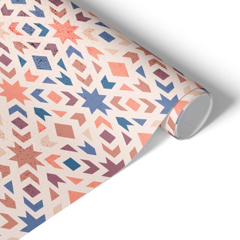 Okleina na Meble Tulup 75x150 cm Geometryczna mozaika Samoprzylepna Folia Matowa 1 rol.