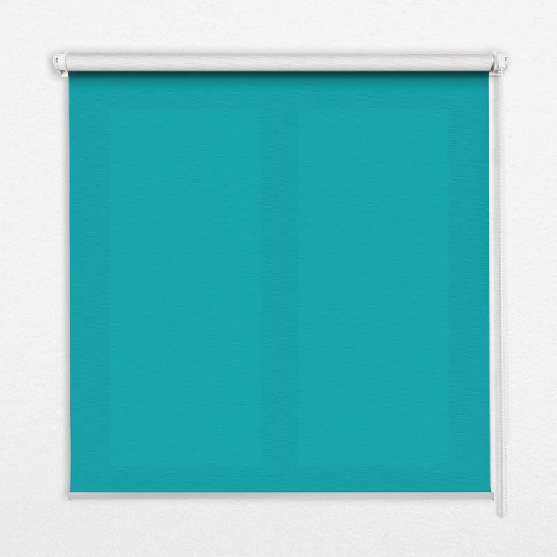 Roleta Do Okien Tulup 100x140 cm Turkusowy Montaż do ściany/sufitu 1 szt.