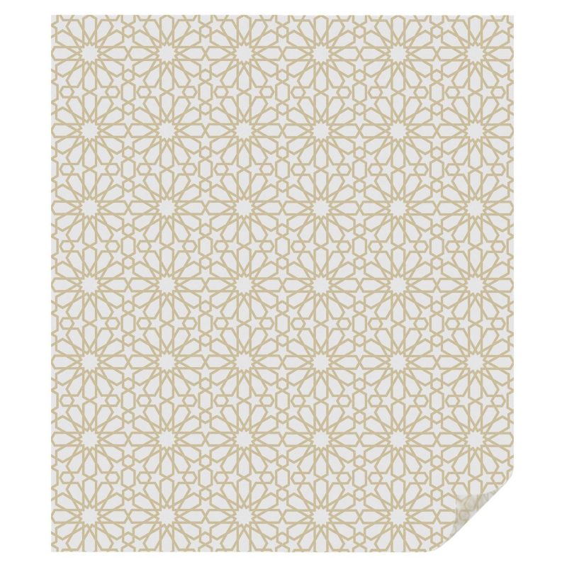 Folia Witrażowa Tulup 100x116 cm Samoprzylepna na Okno Klasyczne ornamenty z rozetami 1 rol.