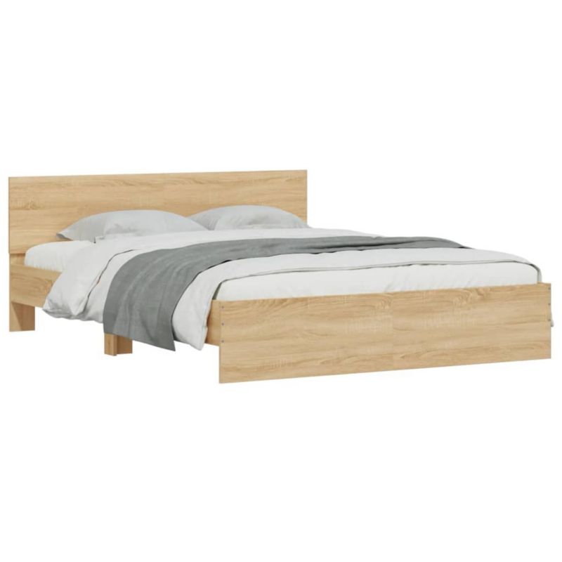 Łóżko drewniane WaszeMeble 160x200 cm brązowe WM-3207597 1 szt.