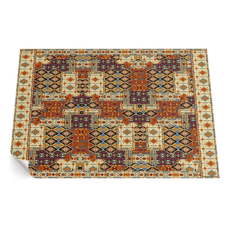 Dywan Winylowy Zewnętrzny ArtPrintCave 100x150 cm Geometryczny patchwork boho vintage 1 szt.