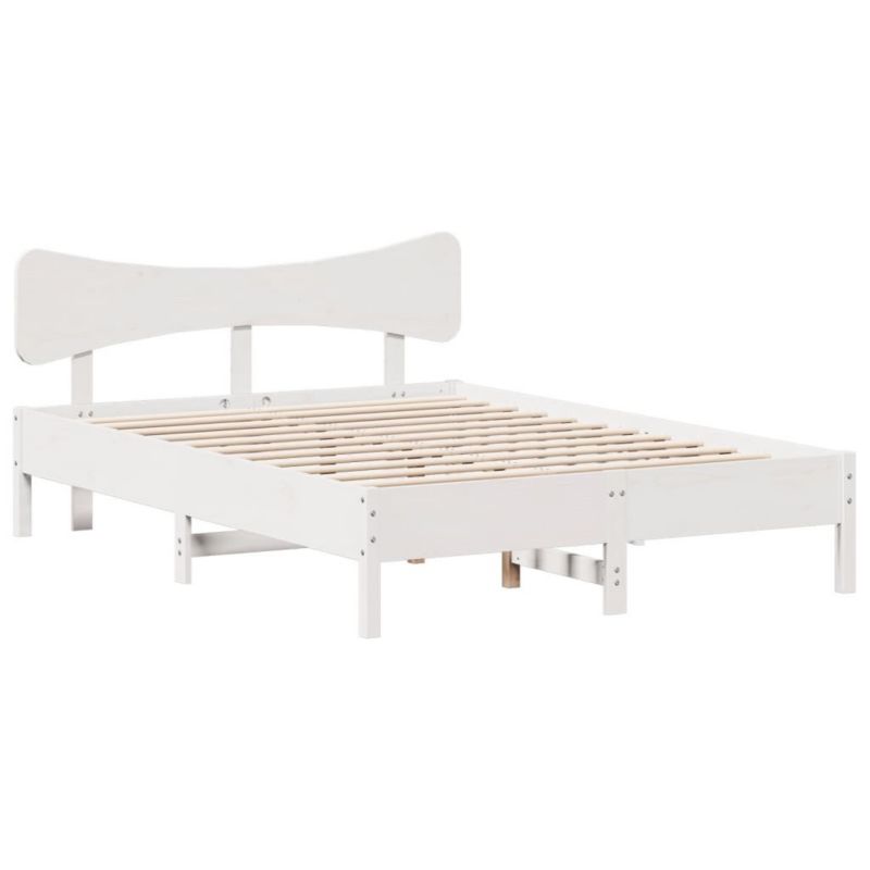 Łóżko drewniane WaszeMeble 140x190 cm biała WM-3328245 1 szt.