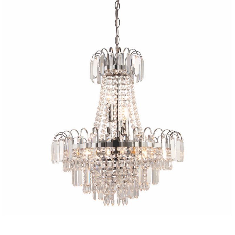 Lampa wisząca Endon AMADIS przezroczysta 6xE14x15W IP20 wym:210x46x46cm - 1 szt.