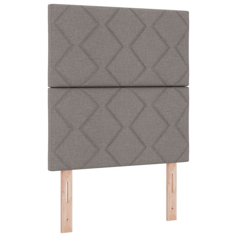 Łóżko z materacem WaszeMeble 80x200 cm Ciemnoszary tkanina z LED WM-3343135 1 szt.