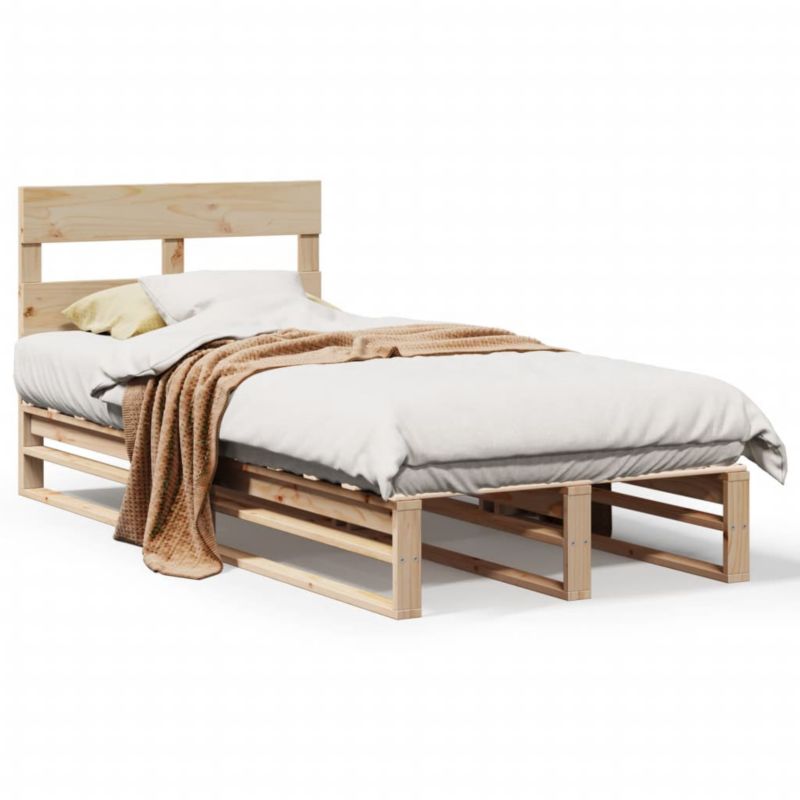 Łóżko drewniane WaszeMeble 90x200 cm brązowe WM-850794 1 szt.