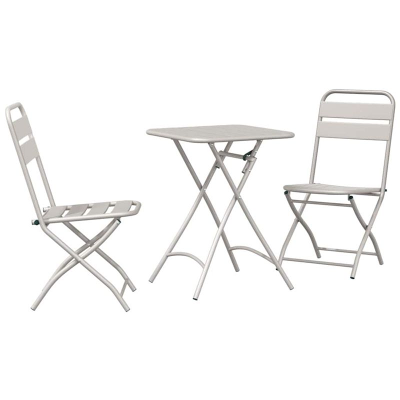 Zestaw mebli ogrodowych bistro WaszeMeble stal beżowy WM-42002953 1 kpl