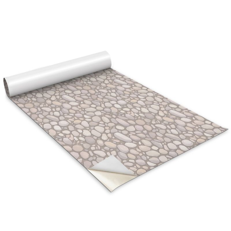 Folia Dekoracyjna Na Meble Wallfluent 100x50 cm Delikatne kamienie Odporna Folia Samoprzylepna Mat 1 rol.