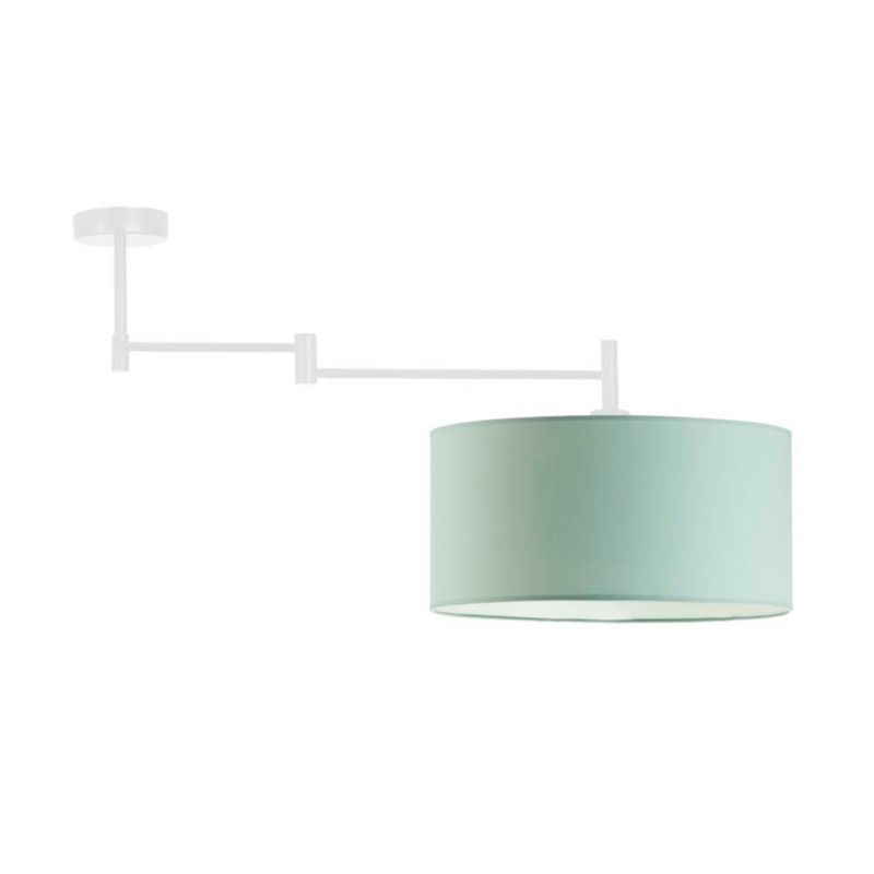 Lampa wisząca Volta Light Factory przegubowa sufitowa regulowana z abażurem walec Miętowy BLUES PRZEGUB 1szt.