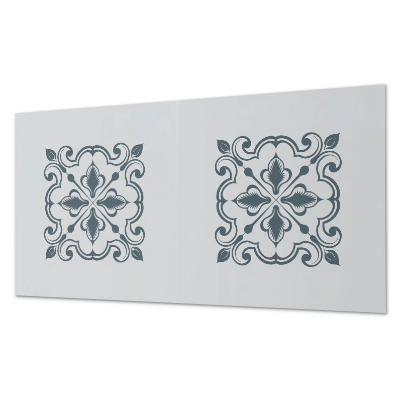 Okładzina Ścienna Z Grafiką PCV ArtPrintCave 100x50 cm Wzór roślinny z ornamentami 1 szt.