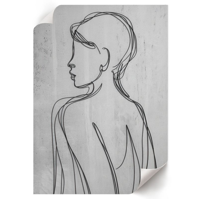 Plakat ArtPrintCave 21x29,7 cm Minimalistyczny profil PL.Art 1 szt.
