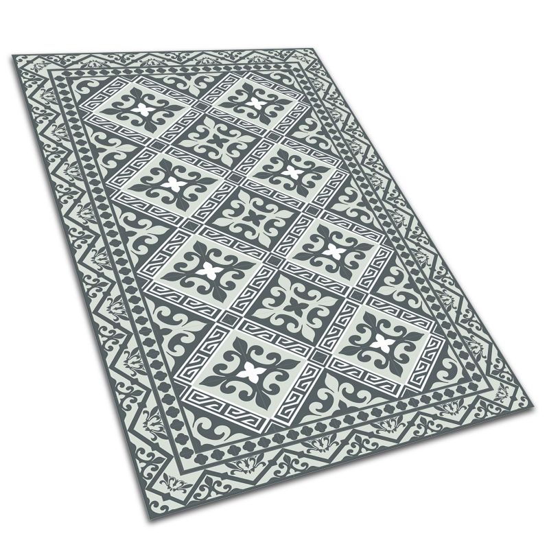 Winylowy Dywan Tarasowy Tulup 100x150 cm Do Ogrodu, Na Taras Geometryczny wzór kwiaty 1 szt.