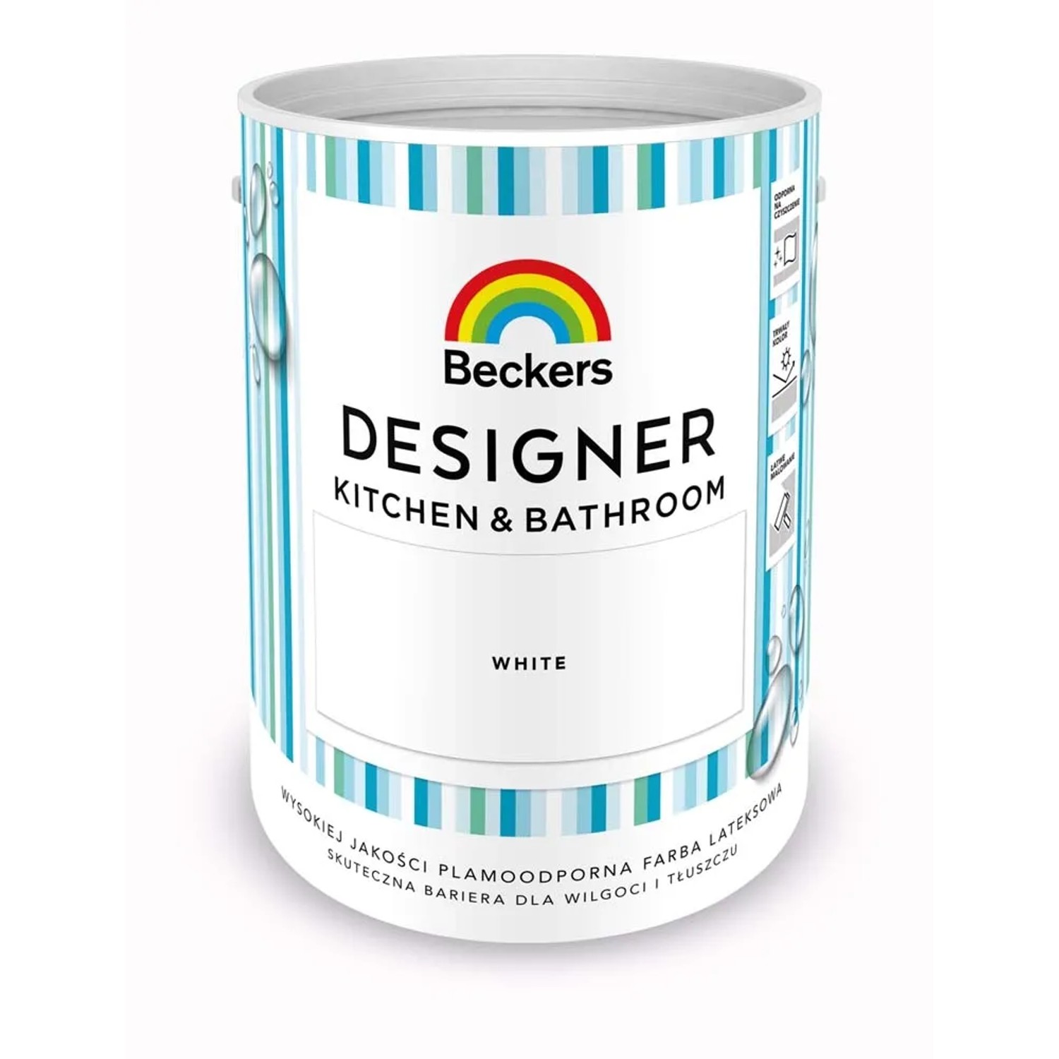 Farba Beckers Designer Kitchen&Bathroom White 5 l