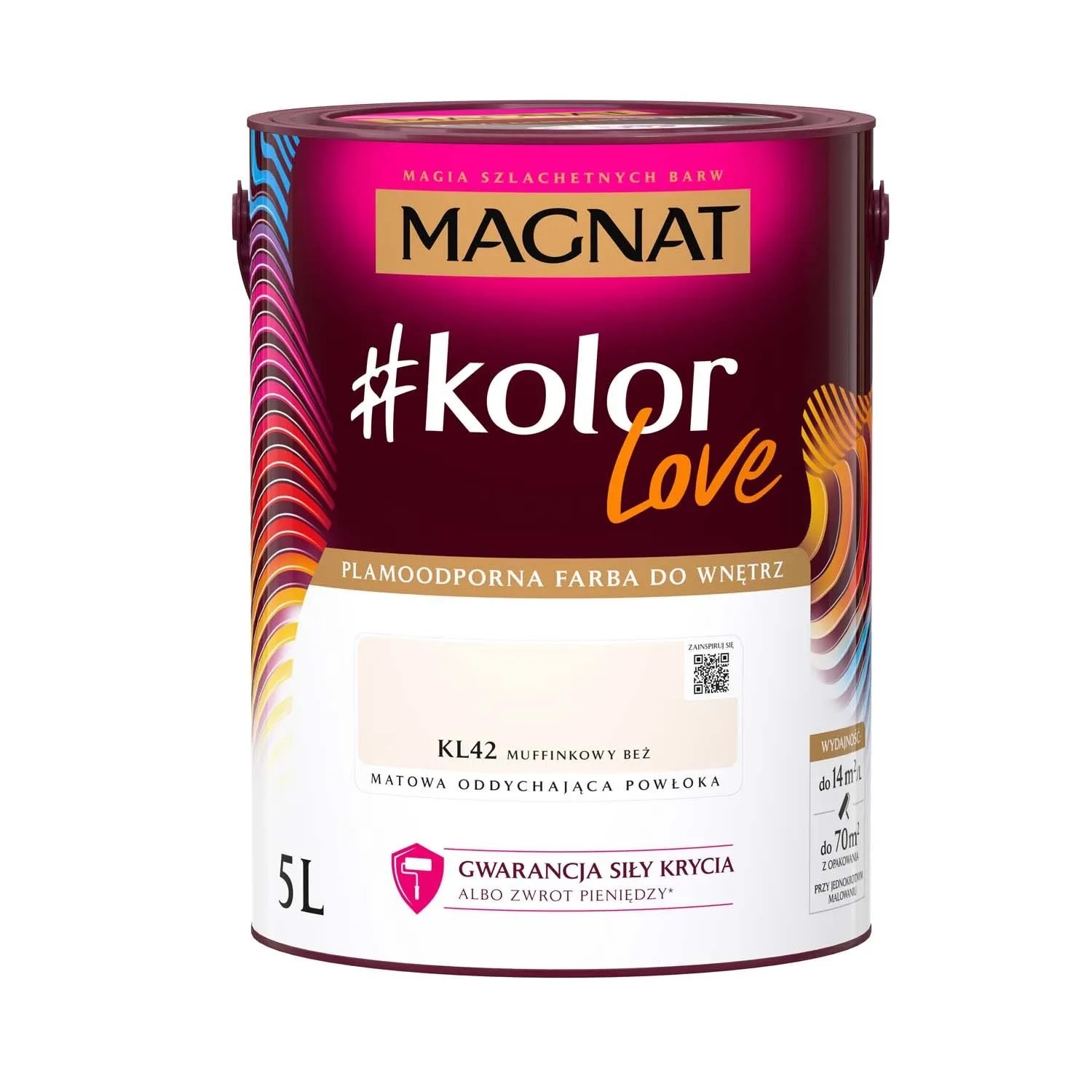 Farba Magnat KolorLove muffinkowy beż 5L