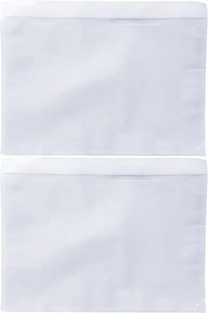 2x Foliopaki kurierskie Emerson, C5, bez nadruku, 100 sztuk, transparentny