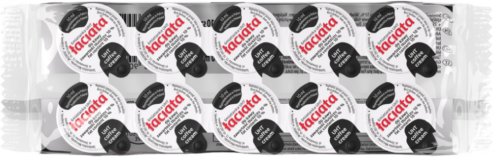 Śmietanka jednorazowa do kawy Łaciata, 10ml x 10 sztuk