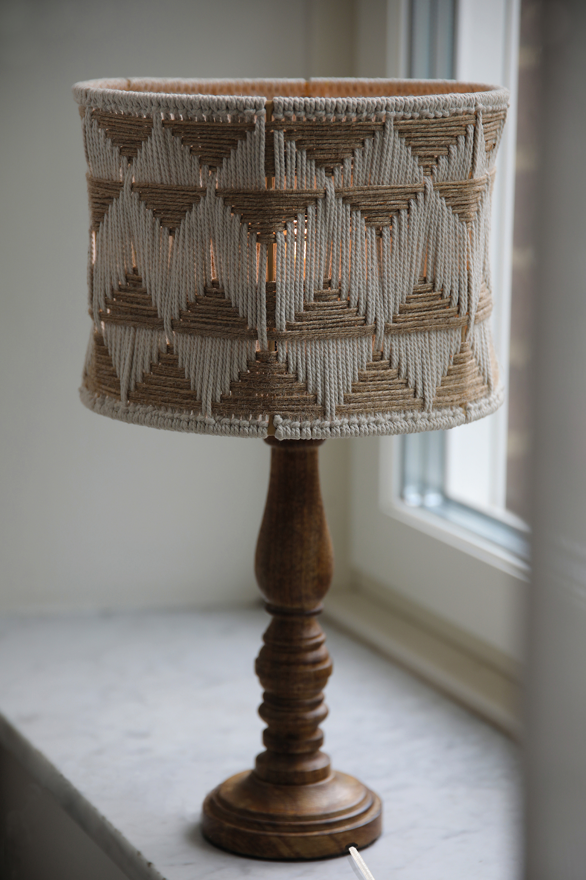 Markslöjd Ano lampa stołowa 1x40 W brązowa-beżowa 108826