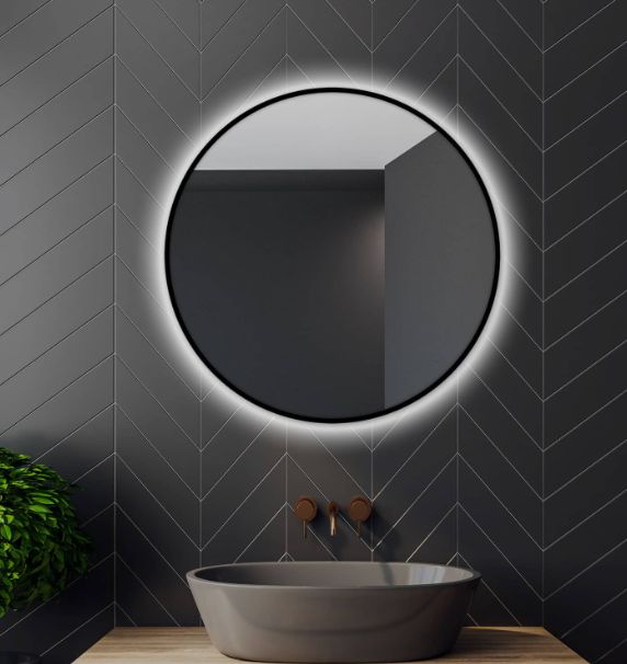 Venti Rondo Ambiente lustro 90 cm okrągłe czarny