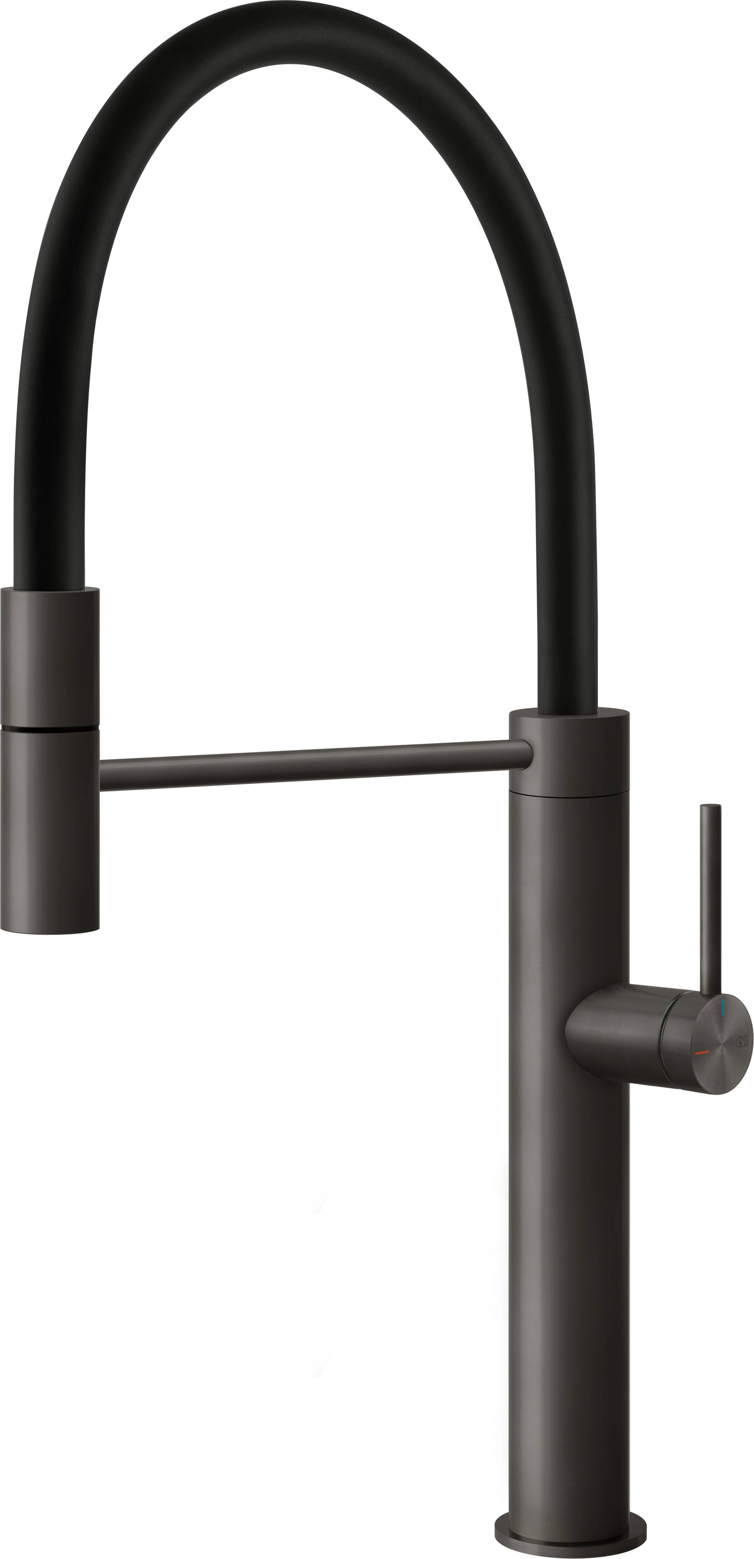 Gessi 316 bateria kuchenna stojąca czarna 60010.707