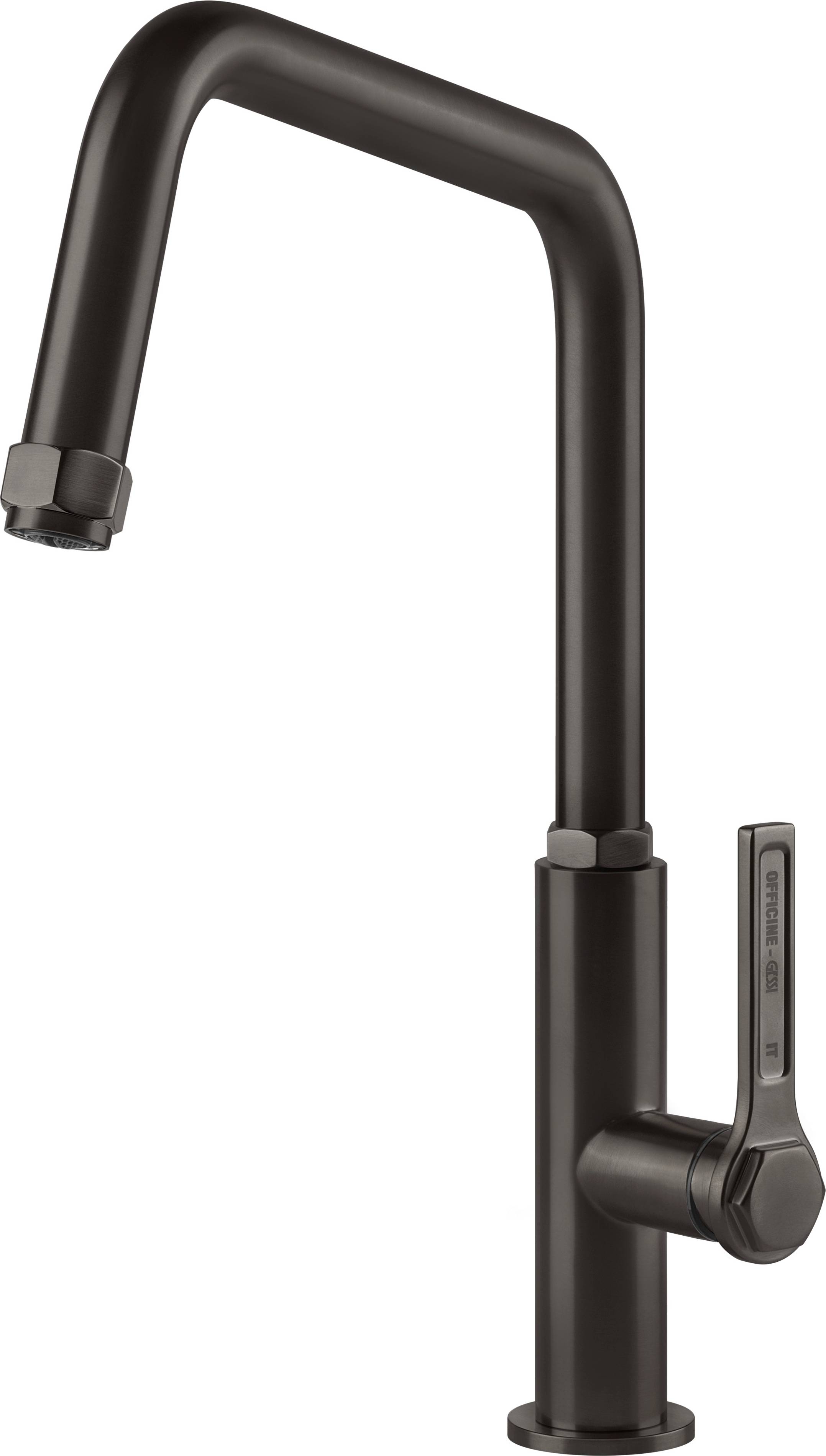 Gessi Officine bateria kuchenna stojąca czarna 60051.707