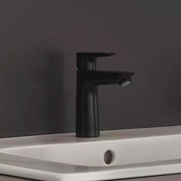 Hansgrohe Talis E bateria umywalkowa stojąca czarny mat 71714670