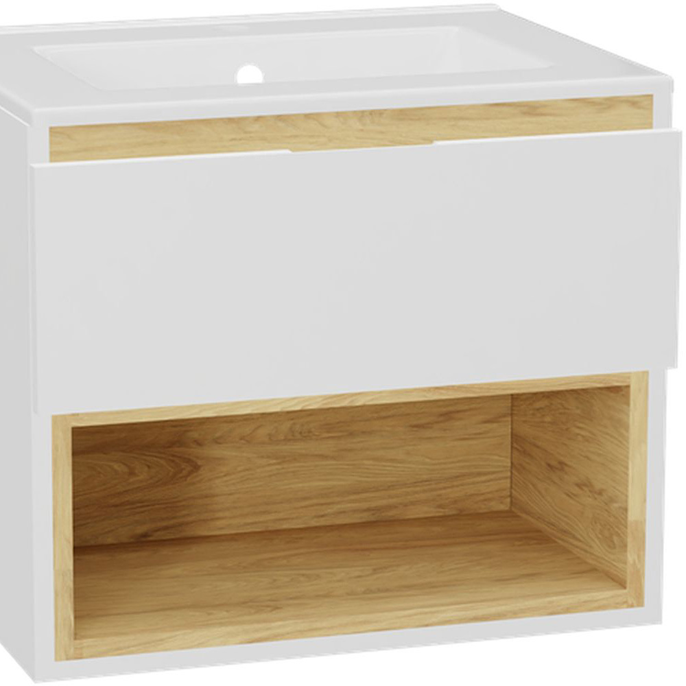 Excellent Tuto 2.0 front szafki 60x2x21.9 cm podumywalkowa wisząca biały połysk MLEX.2151.600.01.WH